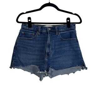 Abercrombie & Fitch Shorts Mom High Rise Cut Off Curve Love